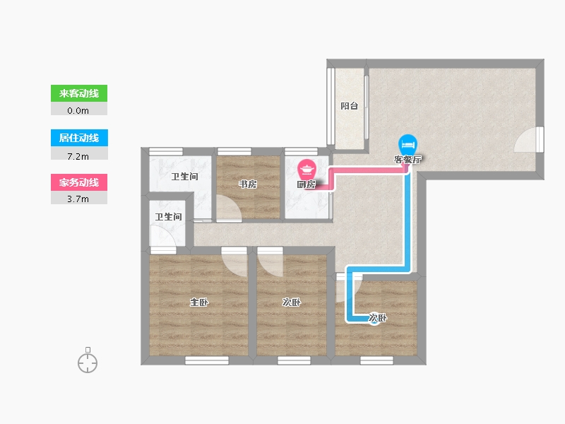 广东省-深圳市-众孚大厦-64.03-户型库-动静线