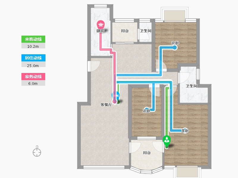 广东省-深圳市-富怡雅居-82.75-户型库-动静线