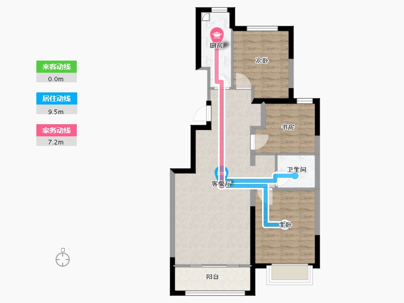 河北省-秦皇岛市-秦皇皓月城-79.34-户型库-动静线