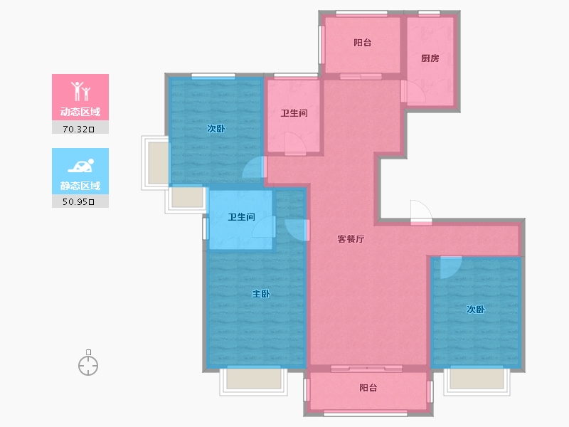 安徽省-淮北市-圣景御苑-108.00-户型库-动静分区