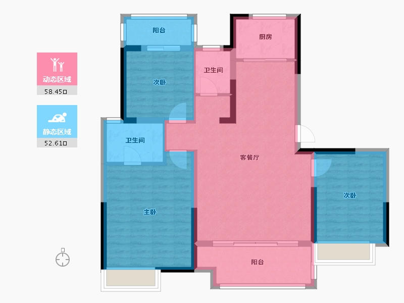 河南省-安阳市-林州柒号院-100.00-户型库-动静分区