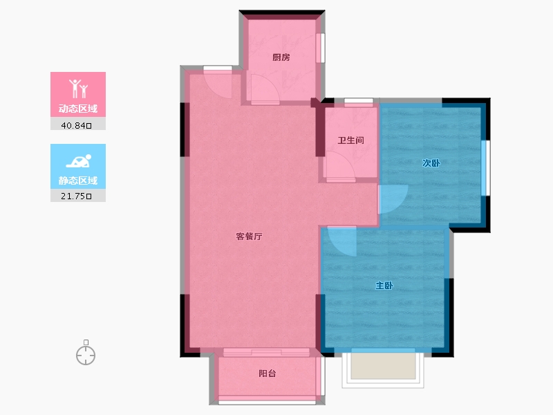 广西壮族自治区-北海市-国际新城-60.00-户型库-动静分区