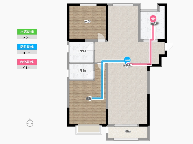 山西省-长治市-合富紫珑府-108.00-户型库-动静线