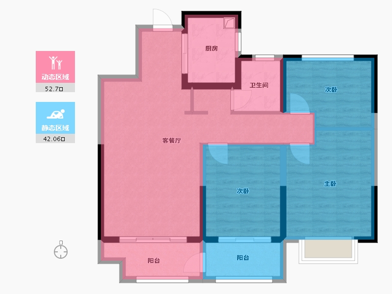 山东省-德州市-新河家园-84.80-户型库-动静分区