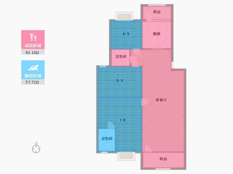 广东省-广州市-平石小区-131.00-户型库-动静分区