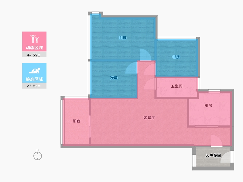 广东省-广州市-华润置地公园上城-65.11-户型库-动静分区