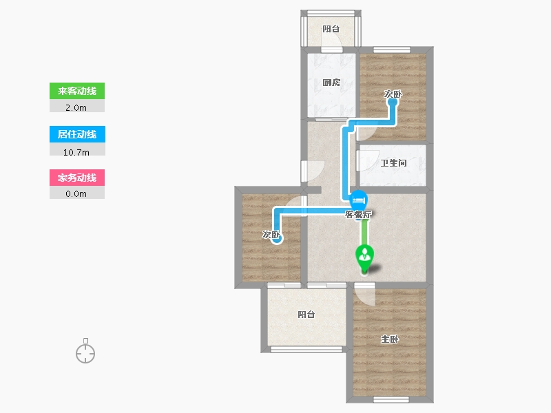 北京-北京市-滨河西里-中区-72.00-户型库-动静线