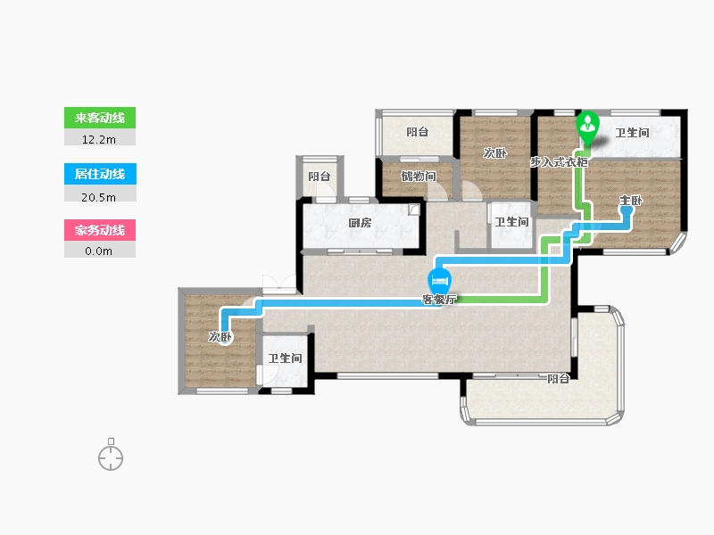 四川省-成都市-天湖岸-143.20-户型库-动静线