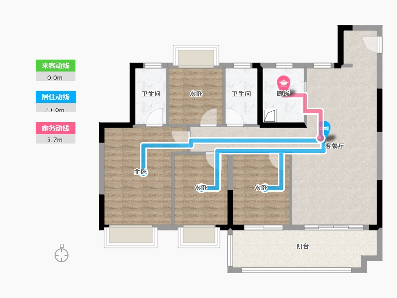 江西省-南昌市-联发悦禧府-108.60-户型库-动静线