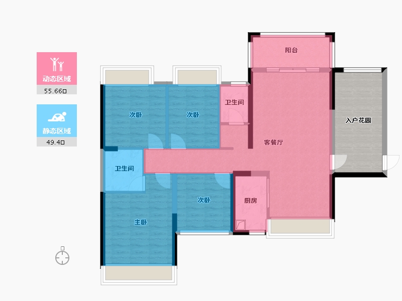 广西壮族自治区-来宾市-东方城-110.40-户型库-动静分区