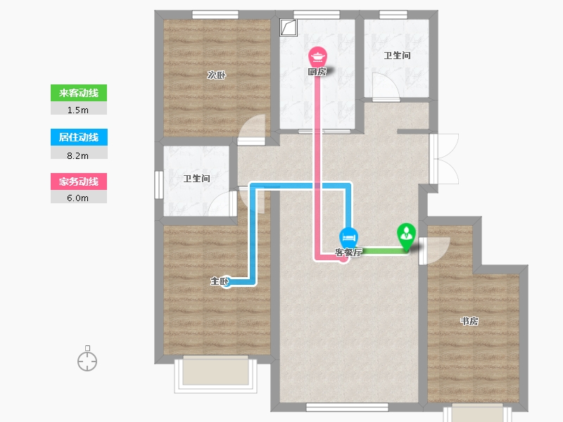 甘肃省-定西市-悦璟华府-100.80-户型库-动静线