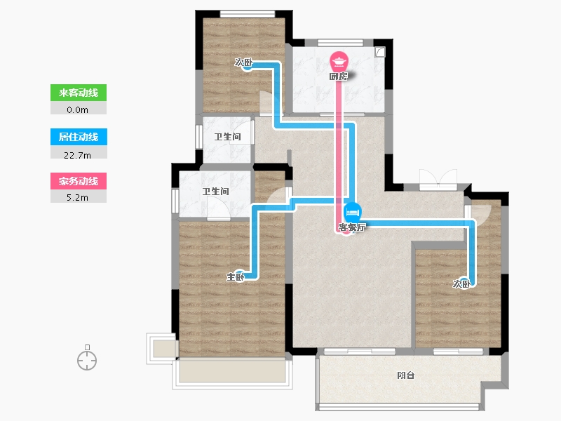 陕西省-延安市-荣民国宾府公园里-100.17-户型库-动静线