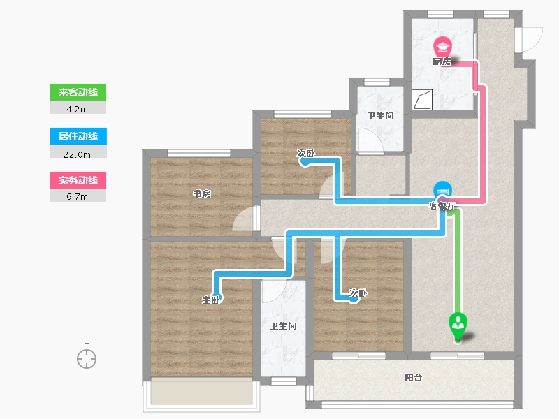 浙江省-金华市-武义国际数字贸易港-100.20-户型库-动静线