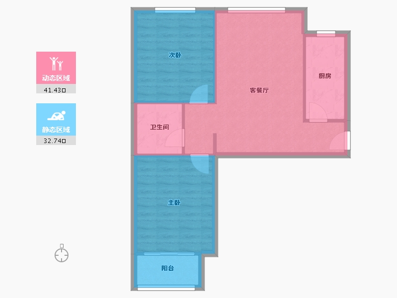 河北省-石家庄市-文庭雅苑-67.47-户型库-动静分区