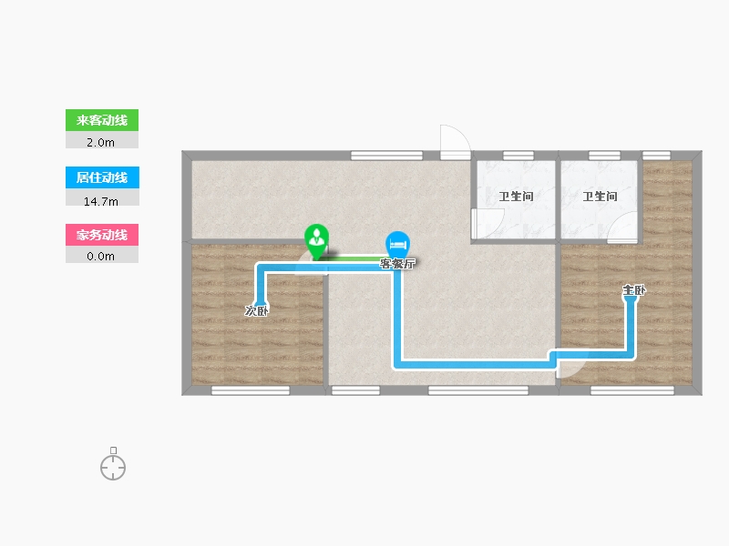 福建省-福州市-未名居-57.60-户型库-动静线