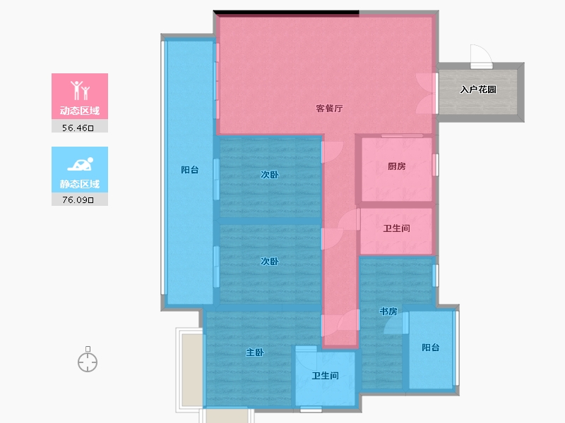 广东省-河源市-桃源国际-110.40-户型库-动静分区