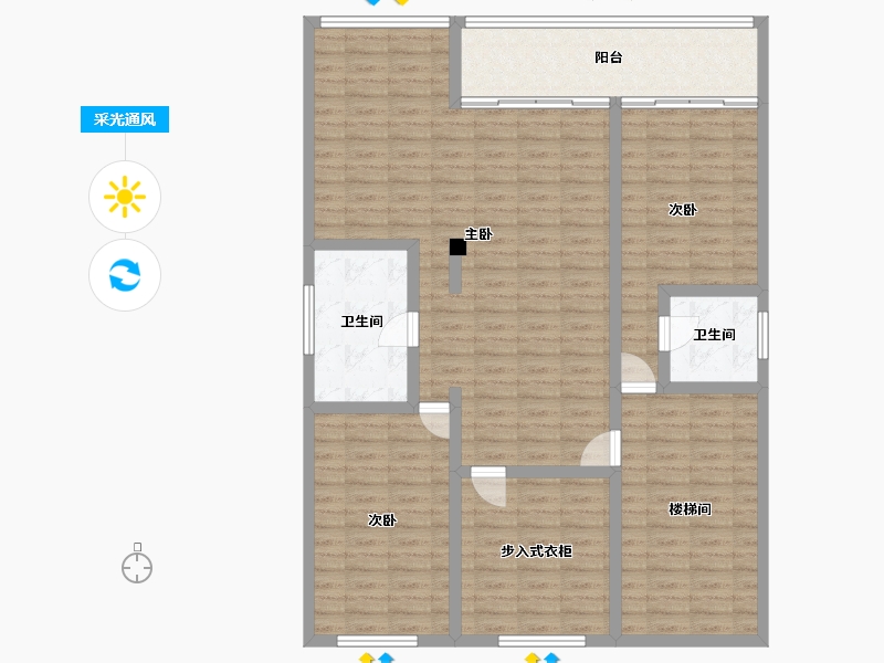 浙江省-嘉兴市-联丰小区-125.00-户型库-采光通风