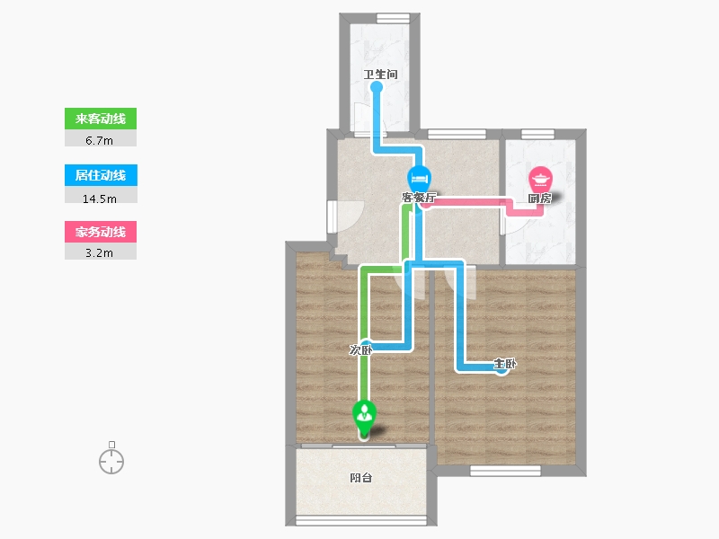 江苏省-常州市-翠竹新村-51.20-户型库-动静线