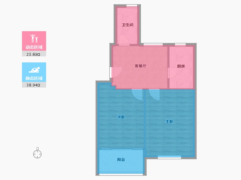 江苏省-常州市-翠竹新村-51.20-户型库-动静分区