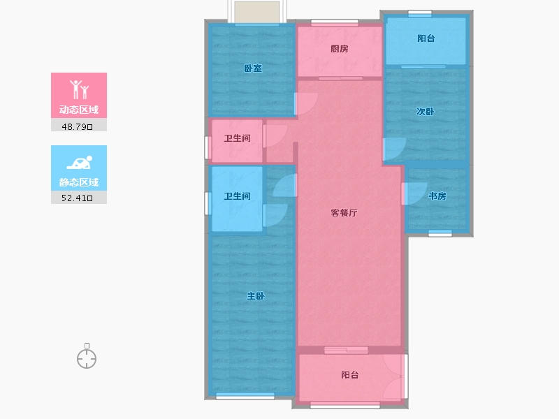 广东省-揭阳市-华润家园-120.00-户型库-动静分区