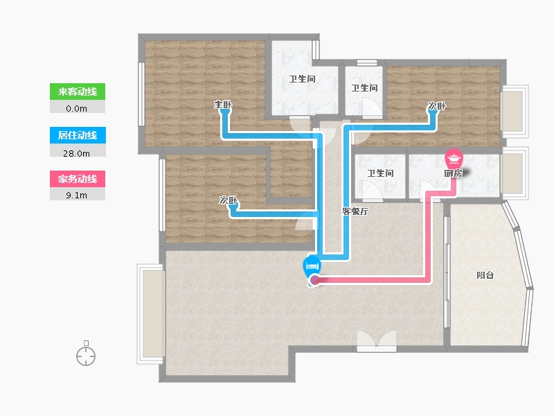 广东省-深圳市-瑞和-133.00-户型库-动静线