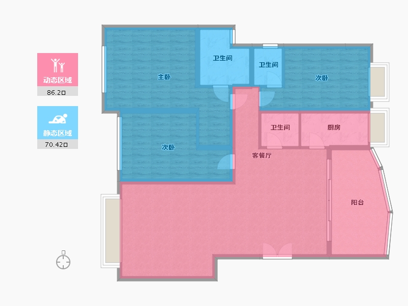 广东省-深圳市-瑞和-133.00-户型库-动静分区