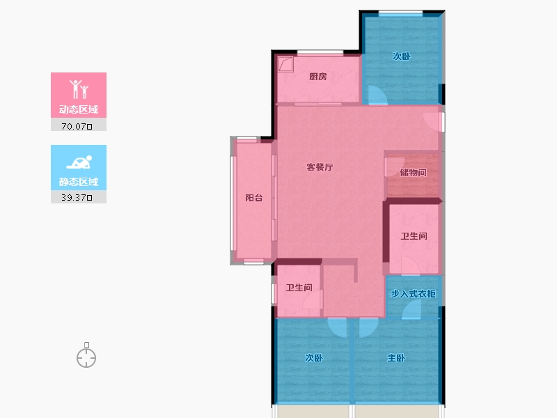 山东省-潍坊市-滨汇-98.40-户型库-动静分区