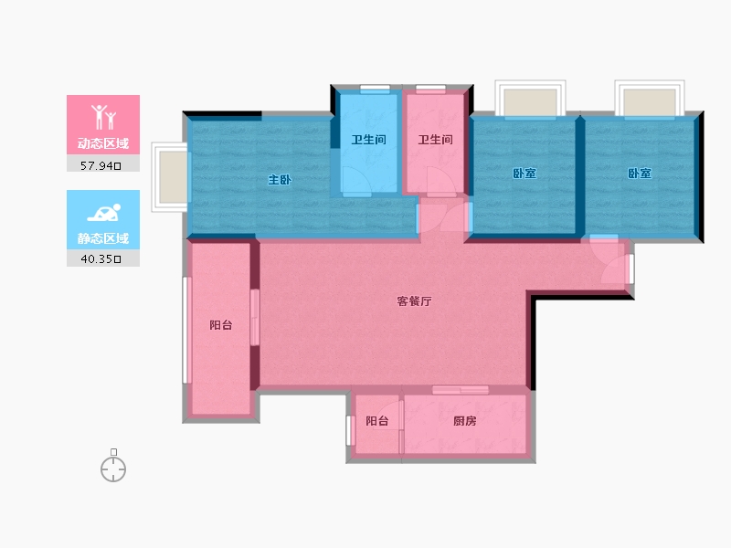 四川省-成都市-川发天府上城-93.60-户型库-动静分区