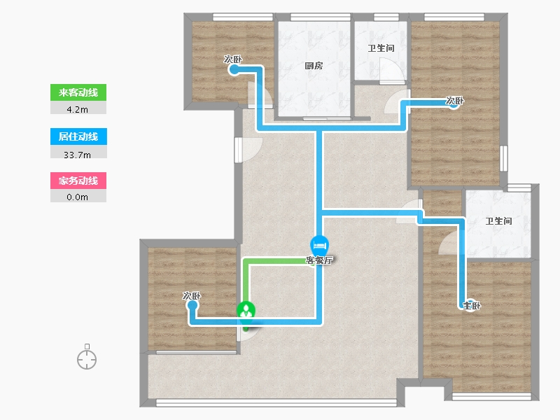 宁夏回族自治区-银川市-光耀贺兰府-116.00-户型库-动静线