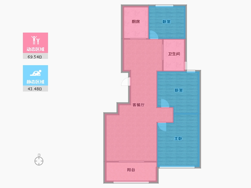 山东省-临沂市-十里阳光-104.00-户型库-动静分区