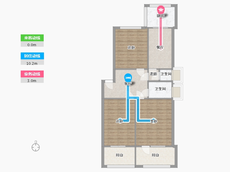 山东省-济南市-利农庄路21号院-95.00-户型库-动静线