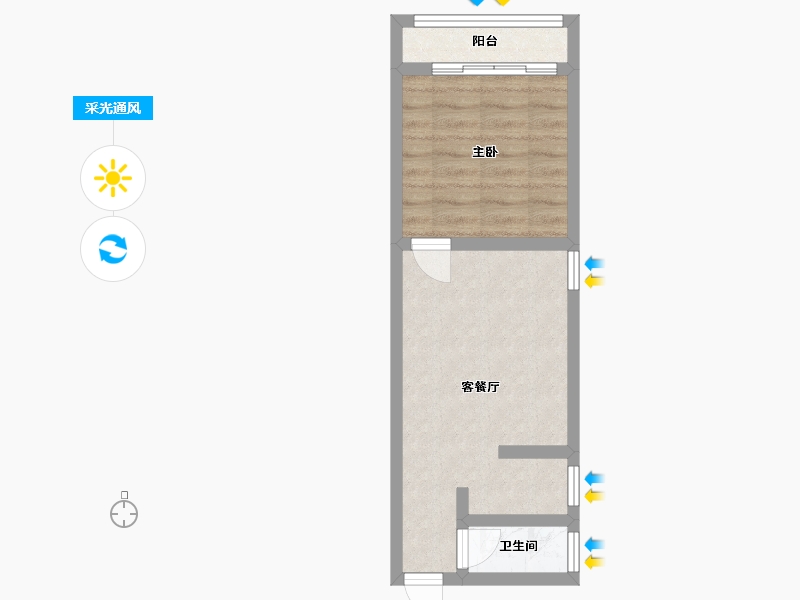 广东省-广州市-今日丽舍-36.77-户型库-采光通风