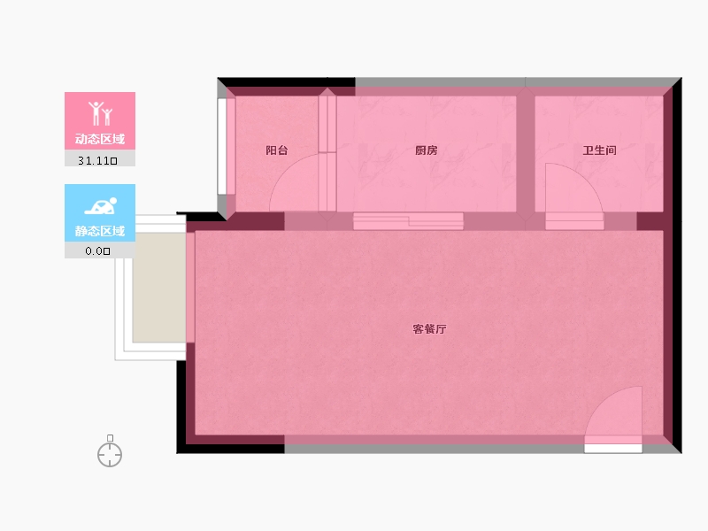 贵州省-遵义市-隆成城市之星-30.00-户型库-动静分区