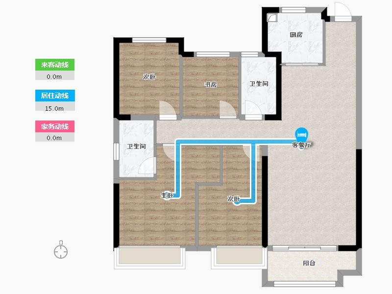 山东省-潍坊市-世纪城-107.20-户型库-动静线