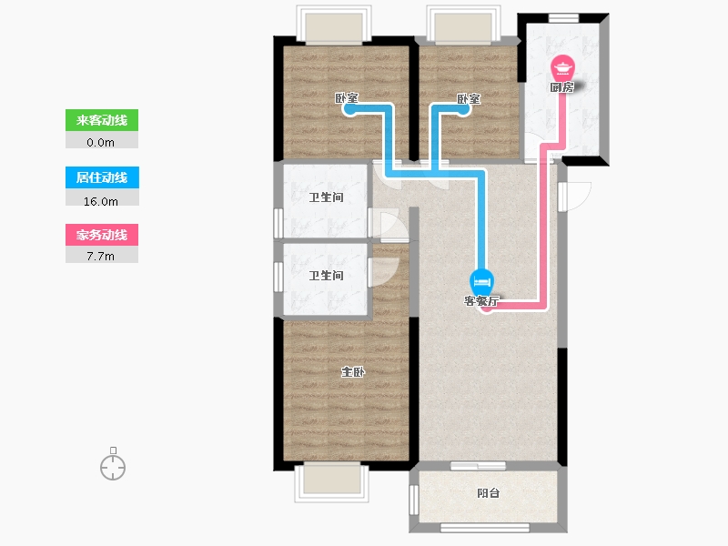 湖北省-武汉市-中建铂公馆-98.26-户型库-动静线