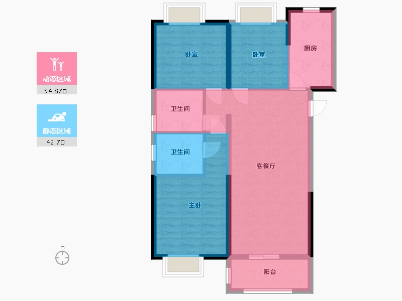 湖北省-武汉市-中建铂公馆-98.26-户型库-动静分区