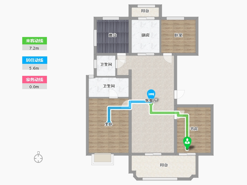 河南省-新乡市-东辉家天下-三期-112.00-户型库-动静线