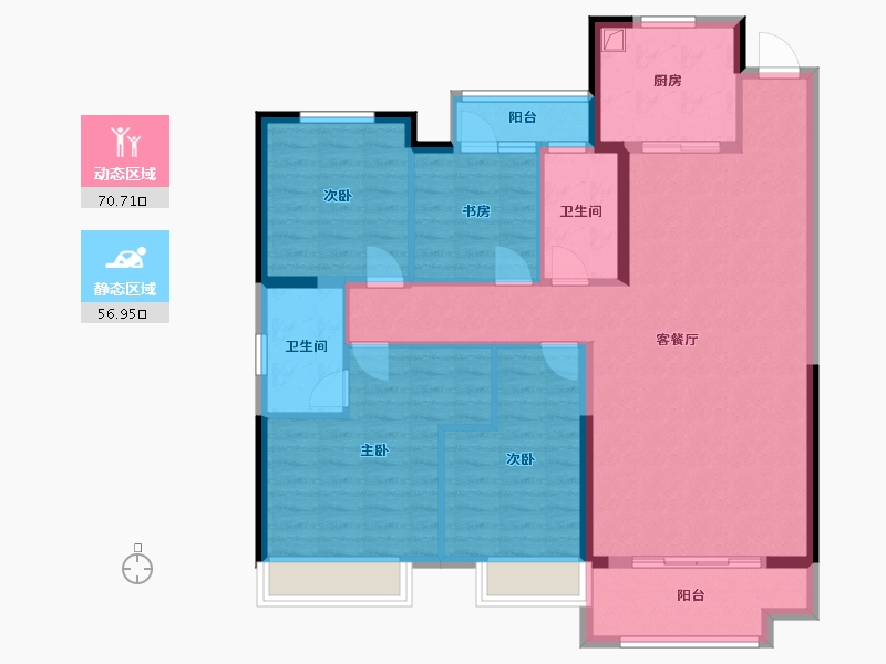 山东省-潍坊市-世界城-115.20-户型库-动静分区