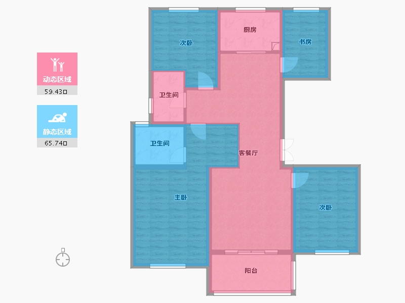 河北省-邯郸市-康翔如意壹号-111.80-户型库-动静分区