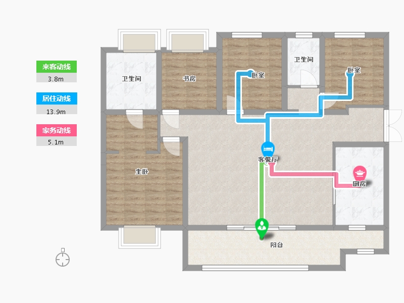 四川省-成都市-未来城-131.20-户型库-动静线