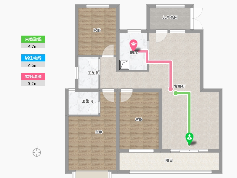 河北省-邢台市-公元壹号院-106.20-户型库-动静线