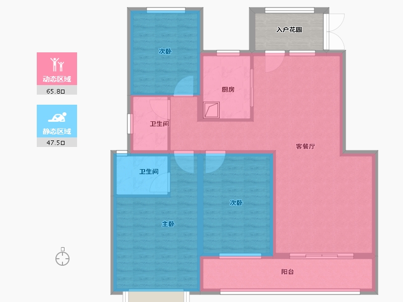 河北省-邢台市-公元壹号院-106.20-户型库-动静分区