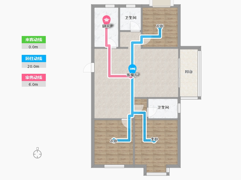 江苏省-南京市-威尼斯水城十八街区-99.44-户型库-动静线