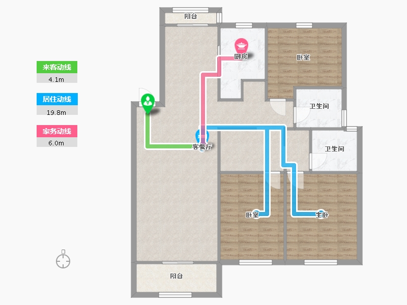 上海-上海市-永德路360弄-102.60-户型库-动静线