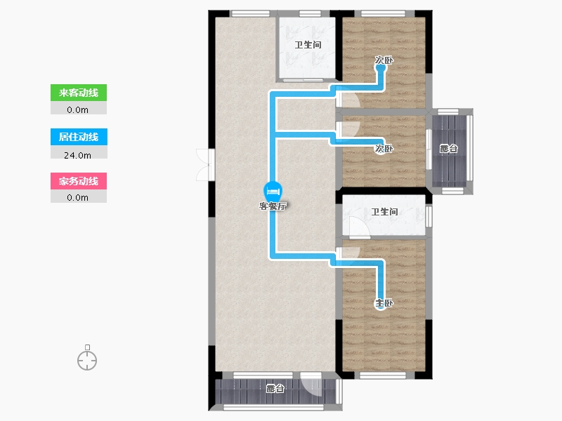 吉林省-白城市-明珠花园-106.00-户型库-动静线