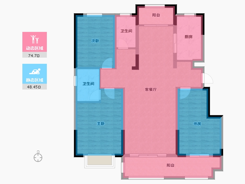 山东省-临沂市-丰源华府-143.00-户型库-动静分区