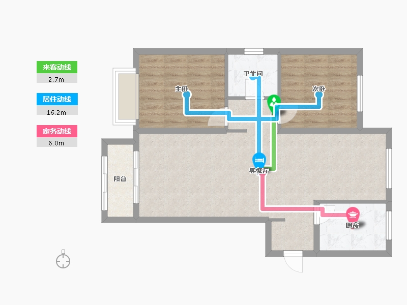 陕西省-西安市-万和郡-78.00-户型库-动静线