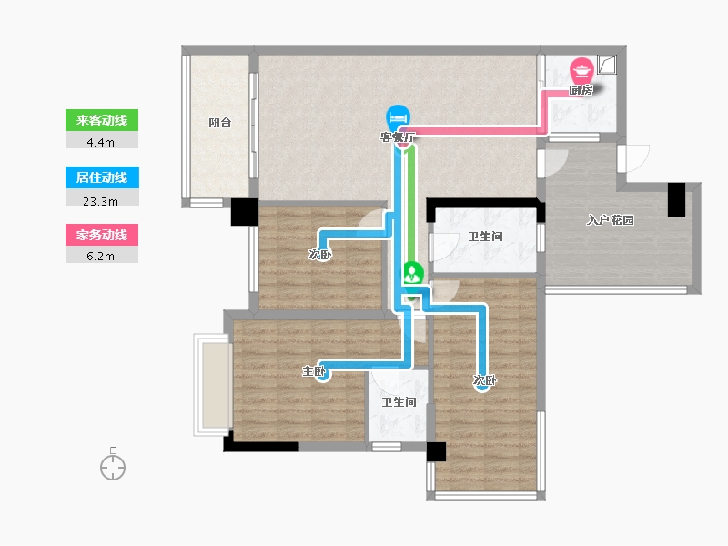 广西壮族自治区-河池市-俊蒙金地王-101.00-户型库-动静线