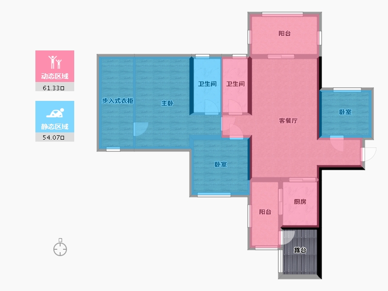 广东省-湛江市-建龙高地-78.62-户型库-动静分区