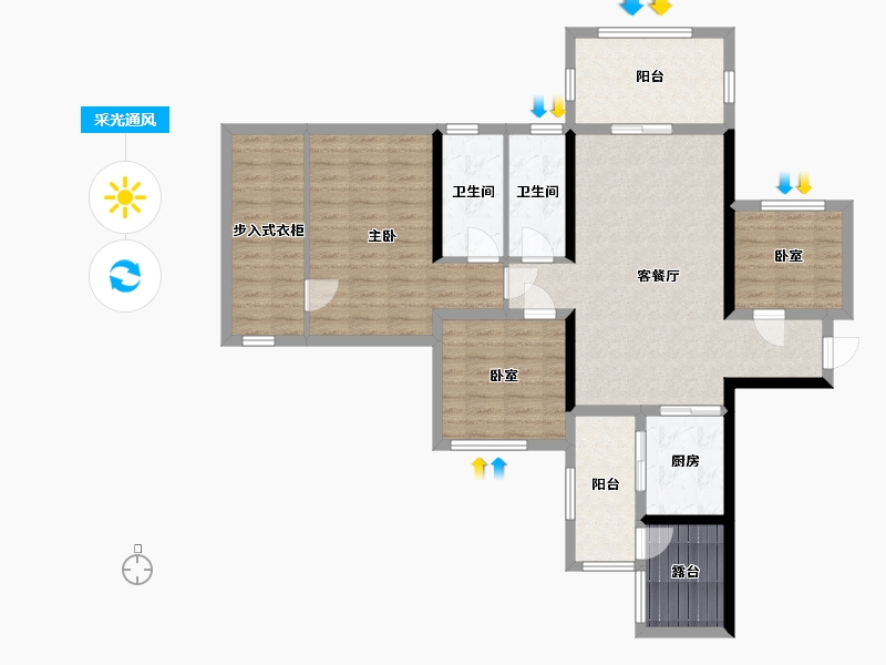 广东省-湛江市-建龙高地-78.62-户型库-采光通风